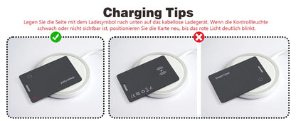 lim Wallet Tracker Card For Android - Ultra Thin Bluetooth Smart Tag Wireless Rechargeable For Wallet And Luggage Anti-Left